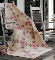 MOUNTAIN ROSE QUILT ---- APPLIQUE VINTAGE QUILT PATTERN