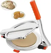 Stainless Steel Poori Maker - Easy-to-Use Puri Machine for Homemade Rotis, 6.5 Inch Puri Machine - Effortless Roti and Chapati Press For Thin Dough Tortilla Maker/Roti Chapati Paratha/Puri Press