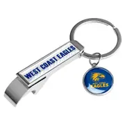 AFL Bottle Opener Key Ring - West Coast Eagles - Metal Keyring