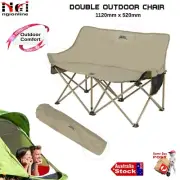 ADULTS TWIN 2-PERSON DOUBLE FOLDING DECK CHAIR PERFECT FOR OUTDOOR ADVENTURES!