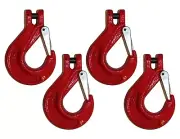 1/2" Grade 80 Clevis Sling Chain Hook with Safety Latch Binder Tow Lifting