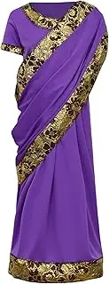 [Lejafay] Indian Girls Traditional Sari Halloween Kids Embroidery Nativity Princess Ethnic Fancy Dress