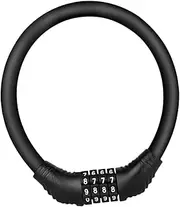WESIEVYA Bike Lock Password Bike Chain Lock Bicycle Locks Tire Lock Portable Lock Coded Bike Lock Black Padlock Easy to Use Secure