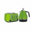 Vintage Electric Kettle and Toaster SET Combo Deal Stainless Green Not Delonghi
