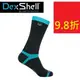 DexShell Coolvent 防水高筒輕適運動襪襪 抗菌防臭 黑 湖藍