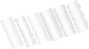 Ciieeo 6pcs Acrylic Cake Scraper Icing Spatula Tools for Cake Decorating Easy Clean Baking Supplies for Creating Patterns Present for Baking Enthusiasts