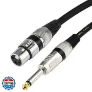 Senor Cable Female XLR to 1/4 (6.35mm) TS Mono Jack Unbalanced Microphone Cab
