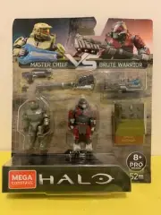 Halo Infinite Master Chief Vs Brute Warrior GNW38 Mega Construx ( Mattel )