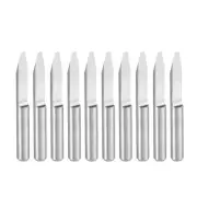 1/8" Shank 1.5mm Tip 30 Degree Carbide Wood Engraving Bit CNC Router Tool 10pcs