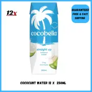 Cocobella Coconut Water Straight Up 12 x 250ML