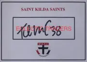 Tom Campbell SIGNED St Kilda Saints Card. AFL Football. Steele Sinclair Marshall