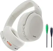 Skullcandy Crusher ANC 2 Wireless Over-Ear Headphones with Noise Cancelling and Charging Cable, Sensory Bass, 50h Autonomy, Alexa, Microphone, Compatible with Bluetooth Devices, White