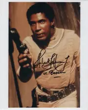 Herb Jefferson, Jr on Classic Battlestar Galactica as Boomer Autographed Picture