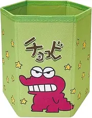 I Planning Crayon Shin-chan Chocolate Bin Folding Storage Box, Green, W 7.5 x H 7.5 x D 6.5 inches (190 x 190 x 165 mm), K1895A