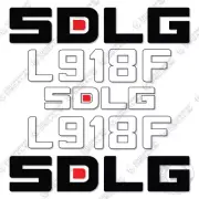 Fits SDLG L918F Wheel Loader Decal Kit - 7 YEAR OUTDOOR 3M VINYL!