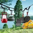 2pcs Hammock Strap Outdoor Camping Tree Hanging Load Bearing Rope (Black)