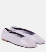 [Dries Van Noten] Dries Van Noten Leather ballet flats AU 6.5 purple