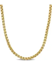 10K Italian Gold Box Link Chain Necklace