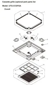 FUJITSU K9382821012 aka 9382821012 PANEL DECORATION HY