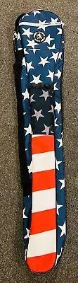 New with Tags Lacrosse Unlimited LU American Flag Red White Blue Stick Bag