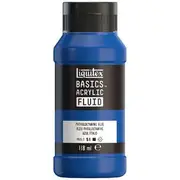 Liquitex Basics Fluid Acrylic Paint 118ml Phthalo Blue S1
