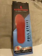 Sorbothane Full Strike Shoe Insoles Antibacterial Size 5 - 6.5