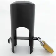 Outdoor Faucet Lock System to Prevent Unauthorized use and Vandalism, Garden Hose and casing Lock and Water-Saving Cover, and Easy to Install (K49-blackA)