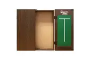 Formula Walnut Dart Board Cabinet with chalk Score Boards