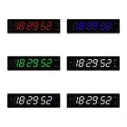 LED Digital Clock Date Calendar Modern USB Port Home Classroom Large Display for