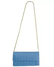 Bottega Veneta Intrecciato Sky Blue Leather Chain Wallet $2100
