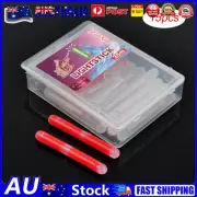 15Pcs Fishing Glow Sticks Long Lasting Float Glow Stick for Night Fishing (Red)