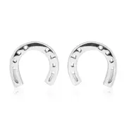 Sterling Silver Horseshoe Stud Earrings