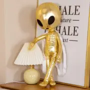 Alien Plush Backpack Cute Stuffed Toy Bag Soft Character Alien Backpack Gold