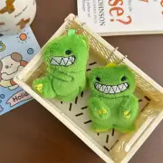 Mini Dinosaur Pendant Keychains Cute Animal Plush Stuffed Toy Keyrings Bag Do CR