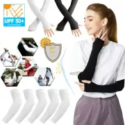 1-3 Pairs Newest Anti-UV Cooling Sun-Block Compression Arm Sleeves for Men&Wome