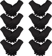 [SATINIOR] 8 Pairs Nylon Gloves Costume Uniform Police Parade Gloves Formal Tuxedo Honor Guard Parade for Women Men