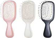 Mini Detangling Hair Brush, 3Pcs Small Detangler Hair Brushes,Wet Brush Squirt Detangling Brush,Mini Detangling Hair Brush,Small Paddle Hair Dry Hair Brush,Small Air Cushion Hair Brush for Travel
