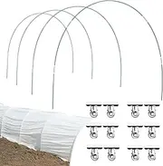 Garden Hoop for Raised Beds - Garden Poles for Netting - Curved Frame Flexible Stakes Protection Support for Bird Hail Vegetable Strawberry Chicken Grass Gardener