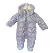Kensie Girl Purple Iridescent Snowsuit 3/6 Months NWT
