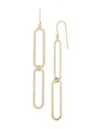 Bloomingdale's Fine Collection Paper Clip Drop Earrings in 14K Yellow Gold