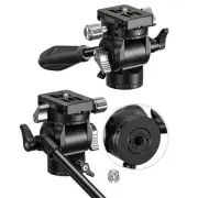 New Leofoto BV-0R Geared Ball Head w Panoramic Clamp/QR Plate / Tilt Lock