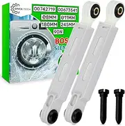 Repair Kit 2 Pieces Shock Absorbers for Washing Machine 90 N 245 mm - 180 mm with Bore Diameter 8 mm and Diameter 11 mm Code 00742719 742719 00673541 673541 for Bosch for Siemens ONIX TECH