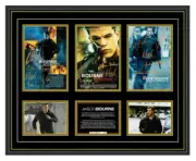 Jason Bourne Original Trilogy Matt Damon Signed Limited Edition Frame