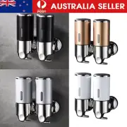 Soap Dispenser Wall Mount Liquid Hands Shower Shampoo Conditioner Bathroom