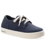 Sun + Stone Kiva Sneakers Boys 11M Navy/White Low Top Round Toe Lace Up Closure~