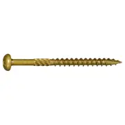 9 x 2-1/2" Star Drive Tan Pan Deck Saberdrive Screws 1 lb. Tub (96 pcs.)