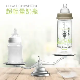 【PUKU】自然晶透寬口玻璃奶瓶280ml