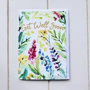 Get Well Soon Watercolour Greeting Card