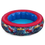 Marvel Spider-Man Inflatable Kiddie Pool 48" x 12" Child Ages 2+ Spiderman