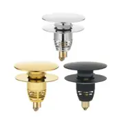 Drain Filter Sink Plug Push Type Bounce Cores Sink Drain Strainer Enduring